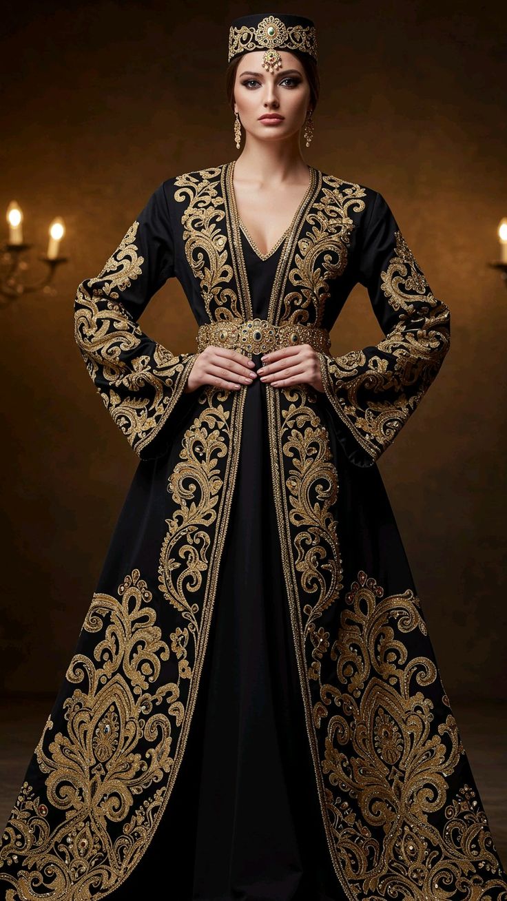 ebbd3949cb9c1396b830a6d5f109c90b The Sultana Midnight Velvet Takchita - Image 1